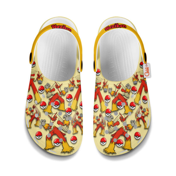 Blaziken Pokemon Clogs Shoes Pattern Style