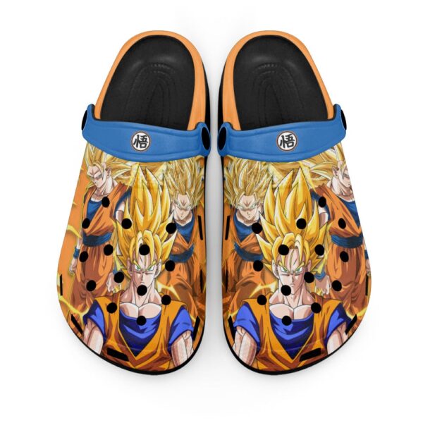 Goku Super Saiyan Dragon Ball Z Clogs Shoes Pattern Style