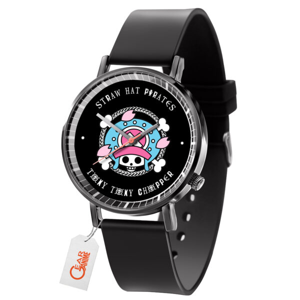 Chopper Symbol One Piece Anime Leather Band Wrist Watch Personalized