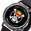 Luffy One Piece Anime Symbol Leather Band Wrist Watch Personalized