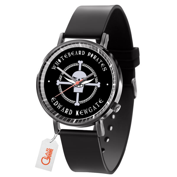 Edward Newgate Symbol One Piece Anime Leather Band Wrist Watch Personalized