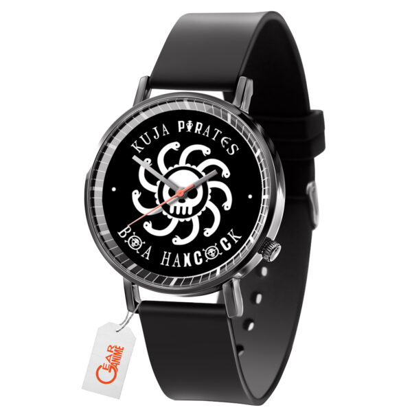 Boa Hancock Symbol One Piece Anime Leather Band Wrist Watch Personalized