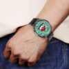 Bulbasaur Pokemon Anime Leather Band Wrist Watch Personalized