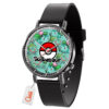 Bulbasaur Pokemon Anime Leather Band Wrist Watch Personalized