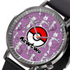 Mewtwo Pokemon Anime Leather Band Wrist Watch Personalized