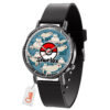 Snorlax Pokemon Anime Leather Band Wrist Watch Personalized