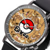 Eevee Pokemon Anime Leather Band Wrist Watch Personalized