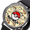 Meowth Pokemon Anime Leather Band Wrist Watch Personalized