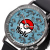 Riolu Pokemon Anime Leather Band Wrist Watch Personalized