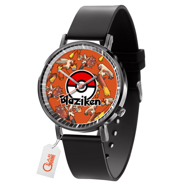 Blaziken Pokemon Anime Leather Band Wrist Watch Personalized