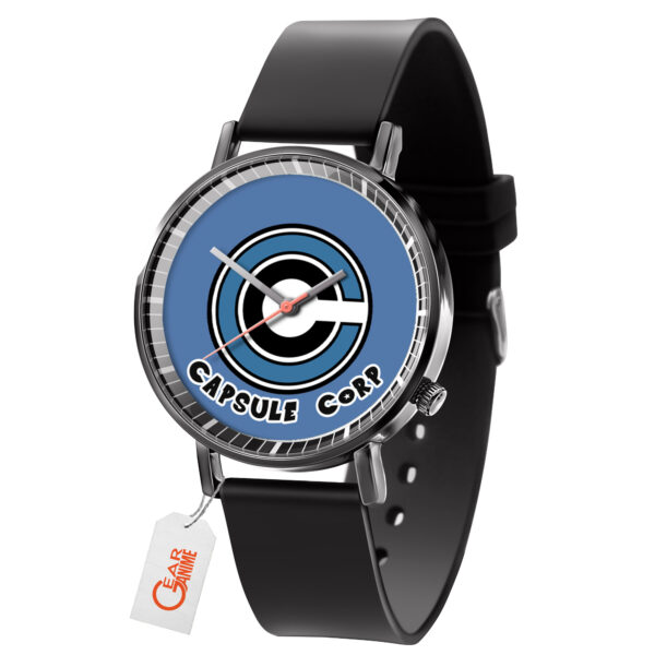 Capsule Corp Dragon Ball Z Anime Leather Band Wrist Watch Personalized