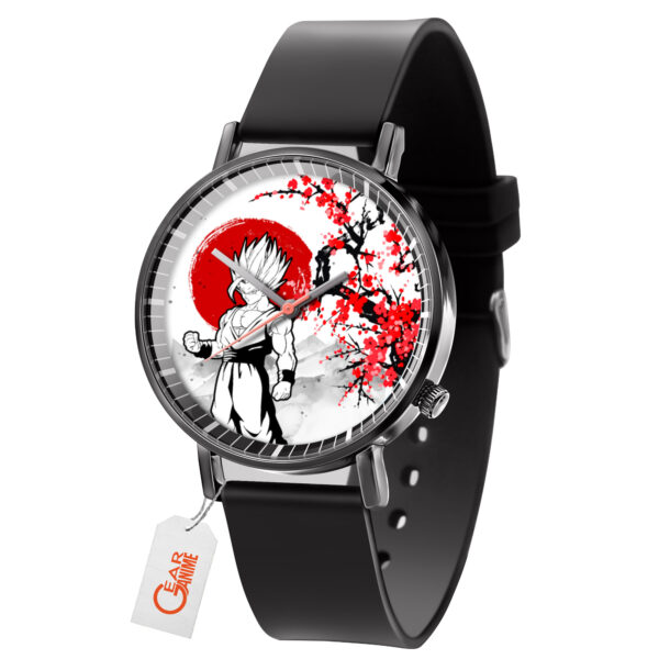 Vegito Dragon Ball Z Anime Leather Band Wrist Watch Japan Cherry Blossom