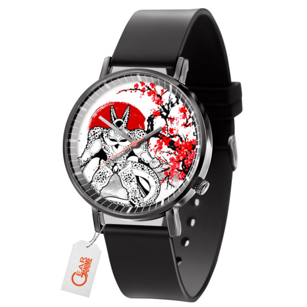 Cell Max Dragon Ball Z Anime Leather Band Wrist Watch Japan Cherry Blossom