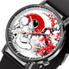 Frieza Dragon Ball Z Anime Leather Band Wrist Watch Japan Cherry Blossom