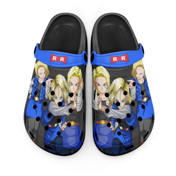 Android 18 Dragon Ball Z Clogs Shoes Pattern Style