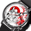 Master Roshi Dragon Ball Z Anime Leather Band Wrist Watch Japan Cherry Blossom