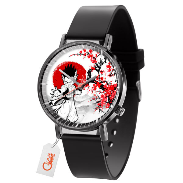 Gotenks Dragon Ball Z Anime Leather Band Wrist Watch Japan Cherry Blossom
