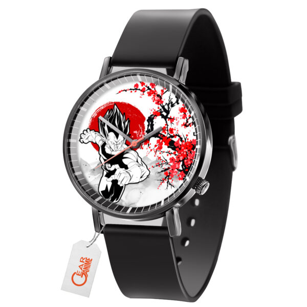 Vegeta Ultra Ego Dragon Ball Z Anime Leather Band Wrist Watch Japan Cherry Blossom