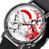 Chopper One Piece Anime Leather Band Wrist Watch Japan Cherry Blossom