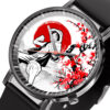 Luffy One Piece Anime Leather Band Wrist Watch Japan Cherry Blossom