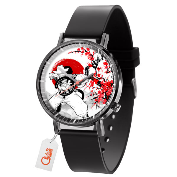 Usopp One Piece Anime Leather Band Wrist Watch Japan Cherry Blossom
