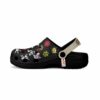 Pirate Crews Symbols Black One Piece Clogs Shoes