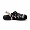 Pirate Crews Symbols Black One Piece Clogs Shoes