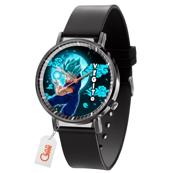 Vegito Dragon Ball Z Anime Leather Band Wrist Watch Moon Clouds Style