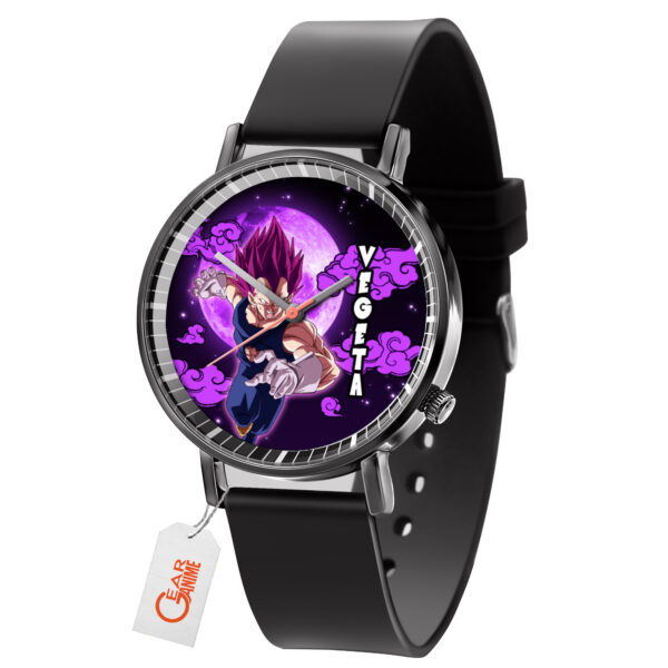 Vegeta Ultra Ego Dragon Ball Z Anime Leather Band Wrist Watch Moon Clouds Style