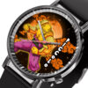 Orange Piccolo Dragon Ball Z Anime Leather Band Wrist Watch Moon Clouds Style