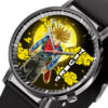 Future Trunks Dragon Ball Z Anime Leather Band Wrist Watch Moon Clouds Style