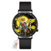 Future Trunks Dragon Ball Z Anime Leather Band Wrist Watch Moon Clouds Style