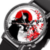 Muichiro Demon Slayer Anime Leather Band Wrist Watch Japan Cherry Blossom