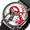 Hotaru Haganezuka Demon Slayer Anime Leather Band Wrist Watch Japan Cherry Blossom