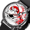 Mitsuri Kanroji Demon Slayer Anime Leather Band Wrist Watch Japan Cherry Blossom