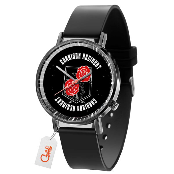 Garrison Regiment Attack on Titan Anime Leather Band Wrist Watch Personalized