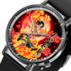 Portgas D. Ace One Piece Anime Leather Band Wrist Watch Moon Clouds Style