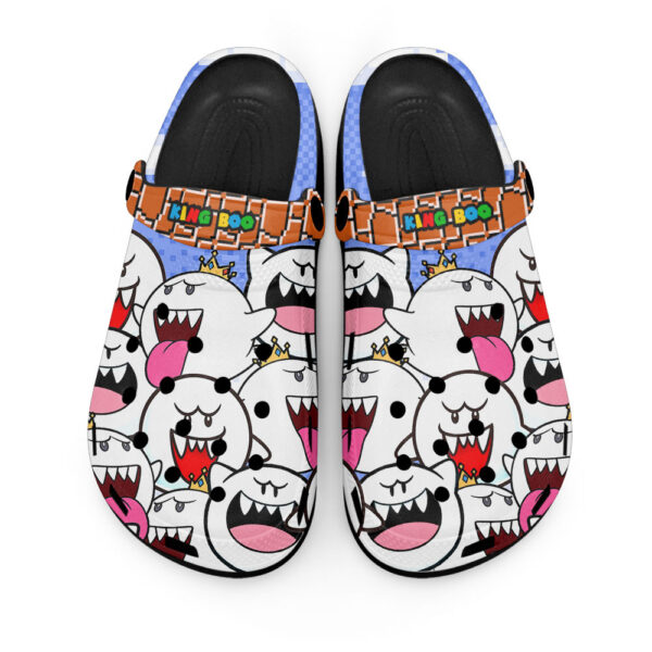 King Boo Mario Clogs Shoes