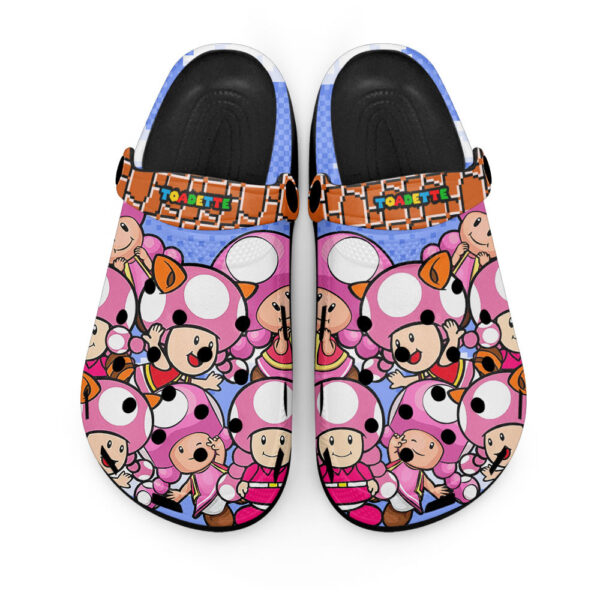 Toadette Mario Clogs Shoes