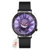 Gengar Pokemon Anime Personalized Leather Band Wrist Watch