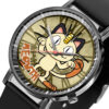 Meowth Pokemon Anime Personalized Leather Band Wrist Watch