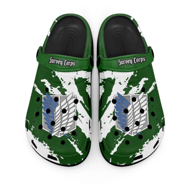 Survey Corps Attack on Titan Green Clogs Shoes