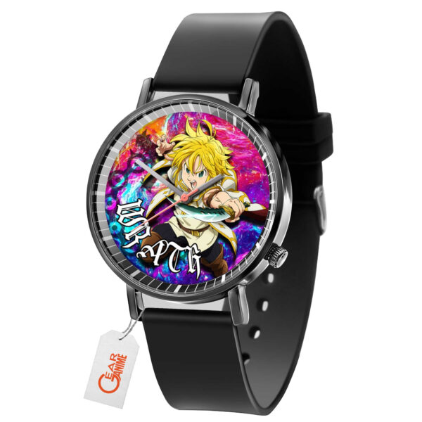Meliodas Wrath The Seven Deadly Sins Anime Leather Band Wrist Watch Personalized