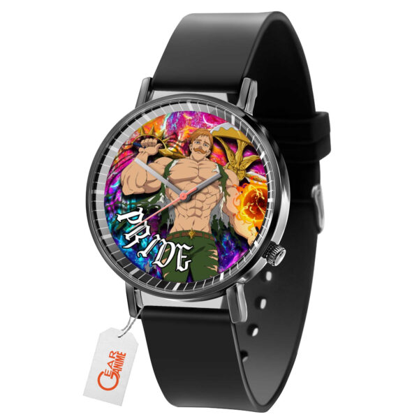 Escanor Pride The Seven Deadly Sins Anime Leather Band Wrist Watch Personalized
