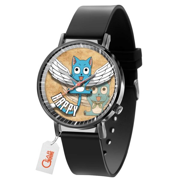 Happy Fairy Tail Anime Leather Band Wrist Watch Personalized