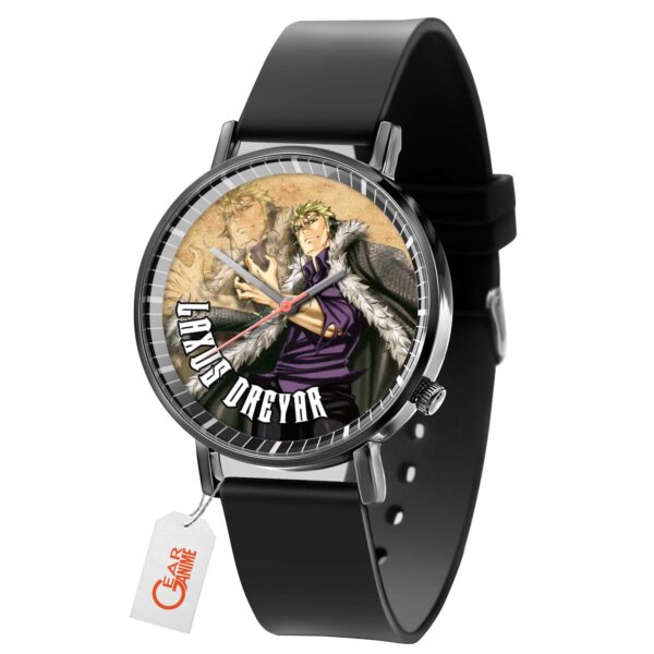 Laxus Dreyar Fairy Tail Anime Leather Band Wrist Watch Personalized