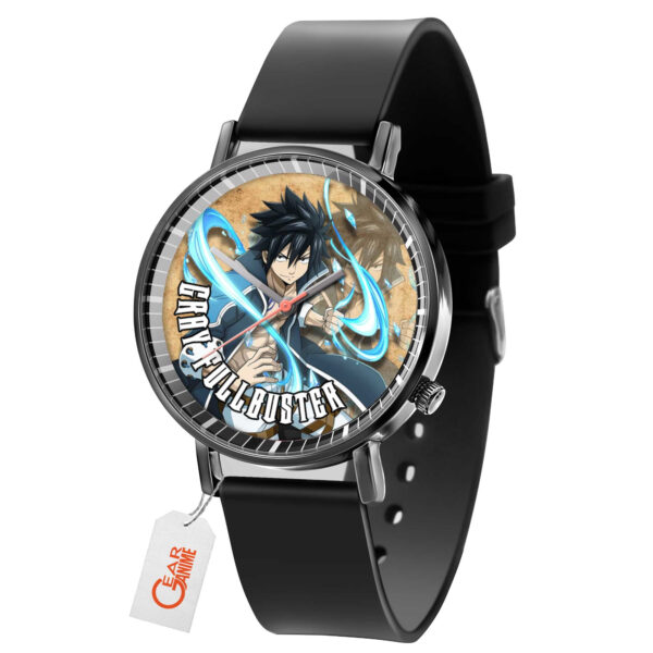 Gray Fullbuster Fairy Tail Anime Leather Band Wrist Watch Personalized