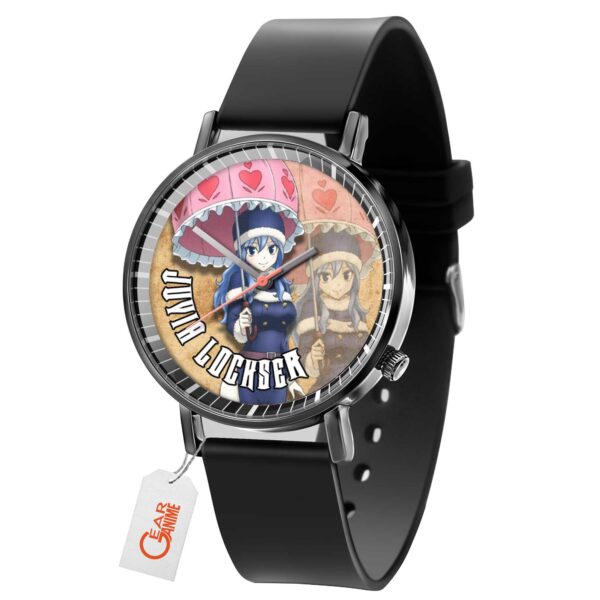 Juvia Lockser Fairy Tail Anime Leather Band Wrist Watch Personalized