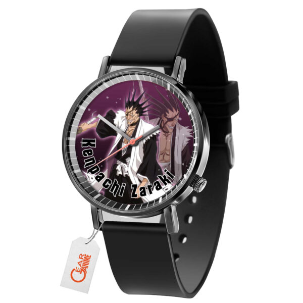 Kenpachi Zaraki Bleach Anime Leather Band Wrist Watch