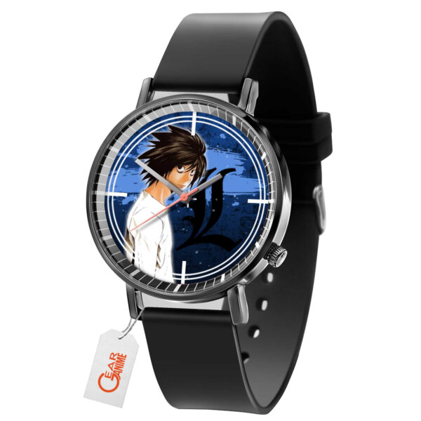 L Lawliet Death Note Anime Leather Band Wrist Watch